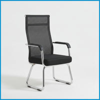 Cantilever Chair Padded Mesh Office Chair Modern for Professionals, Students, Meeting Room, Study