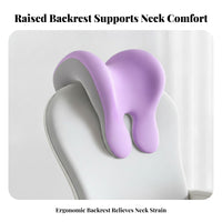 Thick Padded Chair Headrest Pillow Contoured Head Cushion Ergonomic Workspace Accessory Breathable