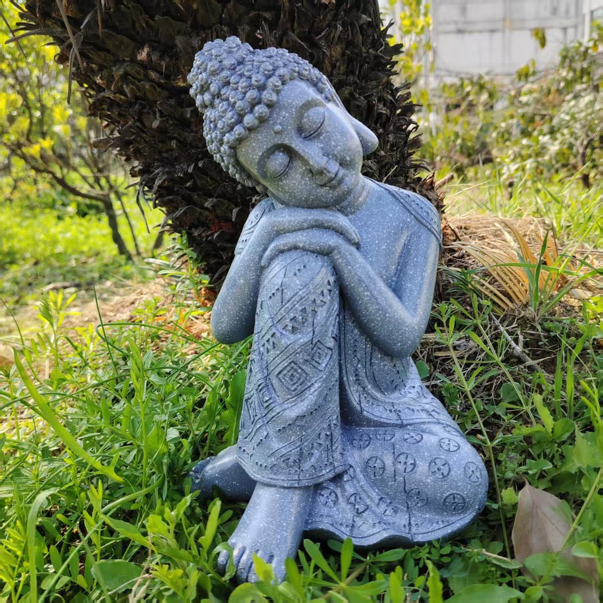 Chinese Zen Sleeping Buddha Statue Resin Figurine Decoration