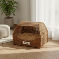 Drawer Type Pet Bed Breathable Semi Enclosed Feline Bed Cozy for Summer, Indoor