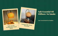 Dimmable wax melter, retro style