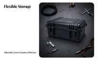 Waterproof Equipment Case Dustproof Waterproof Rigid Container Shockproof Equipment Carrier Sturdy Duty Weather-Resistant