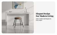 Backless Padded High Stool Comfortable Cushion Padded Backless Stool for Adults