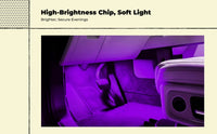 LED footwell light, easy install