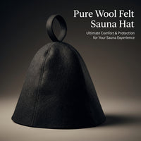 Steam Room Hat, Sauna Cap for Enthusiasts, Breathable Wool, Sweat Absorbent, Traditional Design, Han - Image 2
