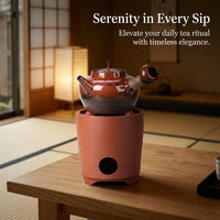 Ceramic Water Kettle, Kiln Change Red Clay