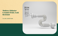 Ceramic drain plug blocks odor