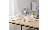 Cartoon Penguin Fan 3 Speed Settings Mini Desk Fan Cute Design for Bedroom, Kids