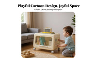 Multi-Drawer Rolling Toy Chest Childchild-safe Storage Cacontaineret Colorful Design