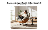 rotate enveloping seat Chair Modern Minimalist rotate Barrel Chair Ergonomic Shape Oversized for Homeowners, Bedroom
