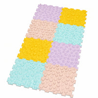 8 Pieces Safe Tactile Sensory Tile Long-Lasting Sensory Mat with Puzzle Edges Supportive Foot Massage Mat Odorless for Playroom