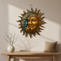 Celestial Metal Wall Art Indoor Outdoor Celestial Wall Hanging for Living Room
