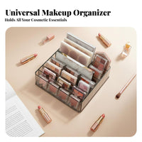 Multi-Compartment Cosmetic organizer Space-Saving Divided Palette Organizer