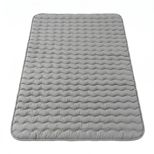 Wave-Textured Mattress Pad Breathable Bed Gear Quiet