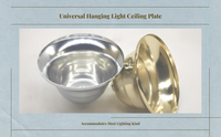 E27 metal ceiling plate for lighting