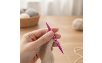 Flexible Interchangeable Knitting Needle Set Portable Interchangeable Circular Knitting Compact Craft Supplies Lightweight for Knitters, Crafters