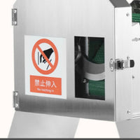 Vegetable Cutter with Belt Feed Countertop Electric Vegetable Cutter Commercial Slicing Machine for Caterers