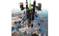Fishing Rod Stand  Handle Compact Fishing Rod Holder with Tripod Lightweight for Anglers