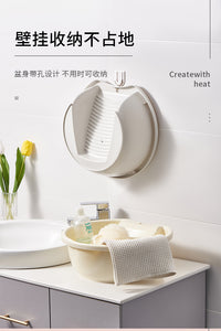 Large Laundry Basin with Built-in Washboard for Dormitory Use