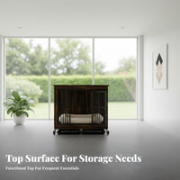 Furnitureand Design Dog Kennel Sturdy Construction Dog Kennel End Table Sturdy Duty Safe Door Secure Fastener for Indoors