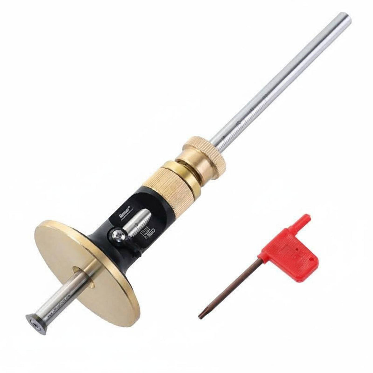 Wheel Marking Gauge Scale Micro Adjust Scribing Gauge Easy to Use Carbide Blade Marking Tool for Carpentry