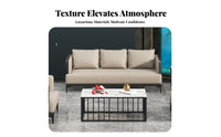 Modern Design 3-Seater and Armchair Combination Sturdy Frame Office Furniture Easy to Clean Reception Seating Authentic Leather Upholstery for Executives, Business Owners, Guests, Lounge Area, Waiting Room, Lobby