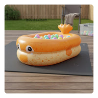 Multi-Purpose Pufferfish Inflatable Pool Portable Kids Creature Shaped Pool Eco-Friendly PVC Cartoon Aquatic Creature Inflatable Tub Anti-Slip Base for Toddlers