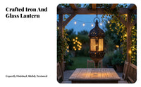 Vintage Lantern with Metal Frame