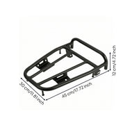 Motorcycle Rear Luggage Rack Matte Black Motorcycle Rear Rack Rust Resistant for Commuters