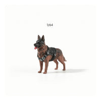 Small-Scale German Canine Figure with Harness Detailed Miniature German Canine Collectible Dog Figure Long-Lasting for Collectors