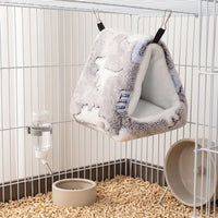 Parrot Nest Winter Bird Nest Budgie Cage Accessory, Flannel Hamster Bedding, Winter Warm Sugar Glider Supplies, Hanging Bird Nest Winter House