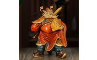 Mythological Protector Sculpture Statue Copper Mythological Protector Sculpture Statue Hand-Painted Office Decor for Collectors