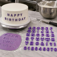 40 Pieces Letter Stamp Mold Personalized Designs Symbol Cake Stamp Easy to Use