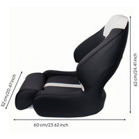 Boat Seat with Leg Support Breathable High Back Boat Seat Foldable for Boaters