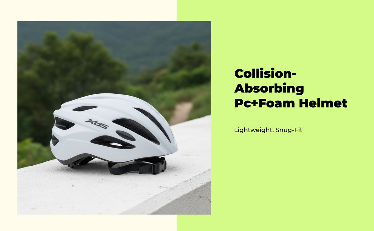 Lightweight ventilated bike helmet