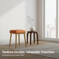Stackable Leg Stool Space-Saving Padded Stacking Stool Multi-Purpose for Kitchen