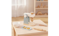 Wooden Toy Mixer Tabletop Wooden Play Mixer with Bowl Realistic Playset for Young Children