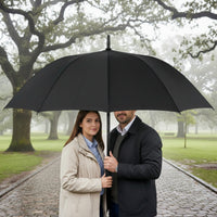 Classic Straight Shaft Umbrella Manual Umbrella with Foam Handle Ergonomic Non-Automatic for Travel