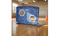 Two-Use Training Goal Hexagon Pattern Foldable Training Goal Sports Equipment Printed Numbers Ground Stakes