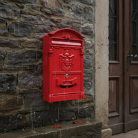 Vintage Wall Mail Box Rust Resistant Wall Mounted Mailbox Powder Coat Finish