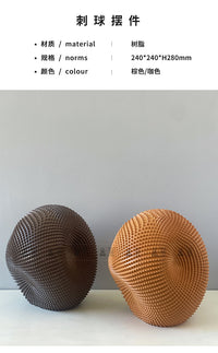 抽象艺术树脂桌面装饰样板间电视柜玄关桌美术馆软装工艺品摆件