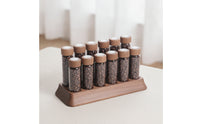 Coffee Bean Display Stand 12-Hole Coffee Bean Storage Display Rack for Baristas