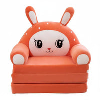 Cute Cartoon Designs creatureShaped Flipflip Sofa Foldable Design Convertible Foam Lounger Soft and Comfortable children's Furniture Ultra-Soft Material for Toddlers, Preschoolers, Parents, Playroom, Nursery, Rest Time, Reading Nook