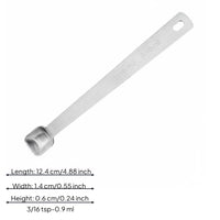Mini Square Measuring Spoon Hanging Hole Kitchen Tool Clearly Marked Sizes