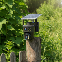 Solar Security Camera with Solar Panel WiFi for Yard, Home Entrance, Homeowners