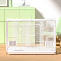 Chick Breeding Box and Folding Breeding Box, Iron Quail Cage and Duckling Cage, Portable Bird Chick Starter Kit with Easy Clean Removable Tray