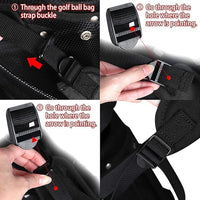 Golf Bag Replacement Straps Cross Adjustable Double Shoulder Straps