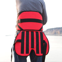 Fishing Waist Belt with Seat Cushion Adjustable Fishing Fight Belt with Rod Holder Heavy-Duty Waist Rod Support Holder for Fishermen