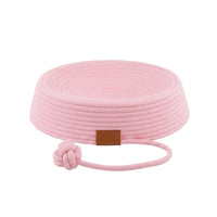 Pet Bed with Toy Ball Breathable Woven Cat Nest Scratch-Resistant for Kittens
