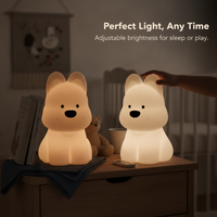 West Highland Cartoon Decompression Silicone Pat Light Night Light